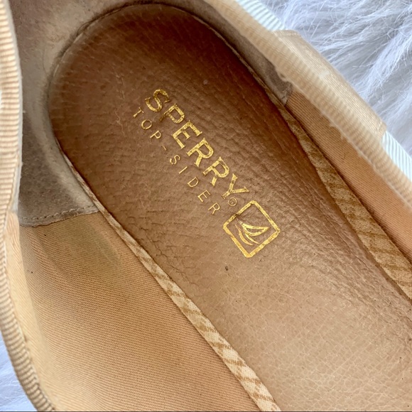 Sperry Top Sider Striped Canvas Point Toe Flats - Picture 4 of 9